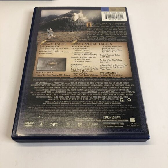 LORD OF THE RINGS Trilogy Fellowship / Two Towers / Return - DVD (Full Screen) - Picture 7 of 13
